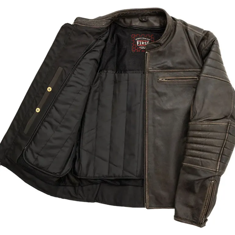 First Manufacturing Commuter Leather Jacket XL