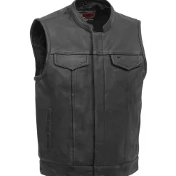 First Manufacturing Sharp Shooter Leather Vest Large