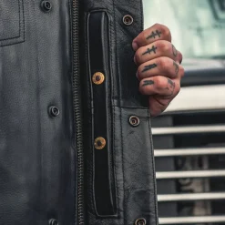 First Manufacturing Sharp Shooter Leather Vest Large