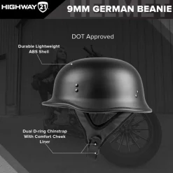 Highway 21 9MM German Helmet Solid
