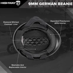 Highway 21 9MM German Helmet Solid