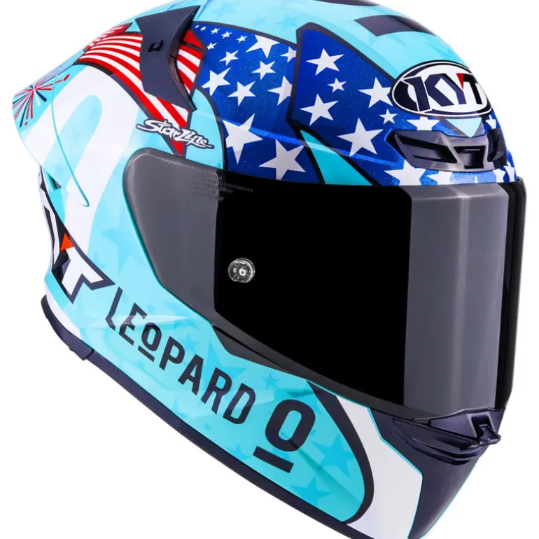 KYT TT-REVO Leopard Americas Replica Helmet
