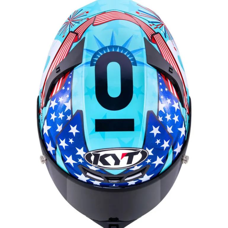 KYT TT-REVO Leopard Americas Replica Helmet