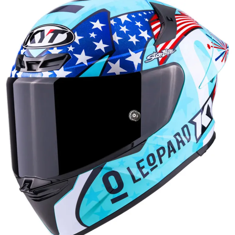 KYT TT-REVO Leopard Americas Replica Helmet