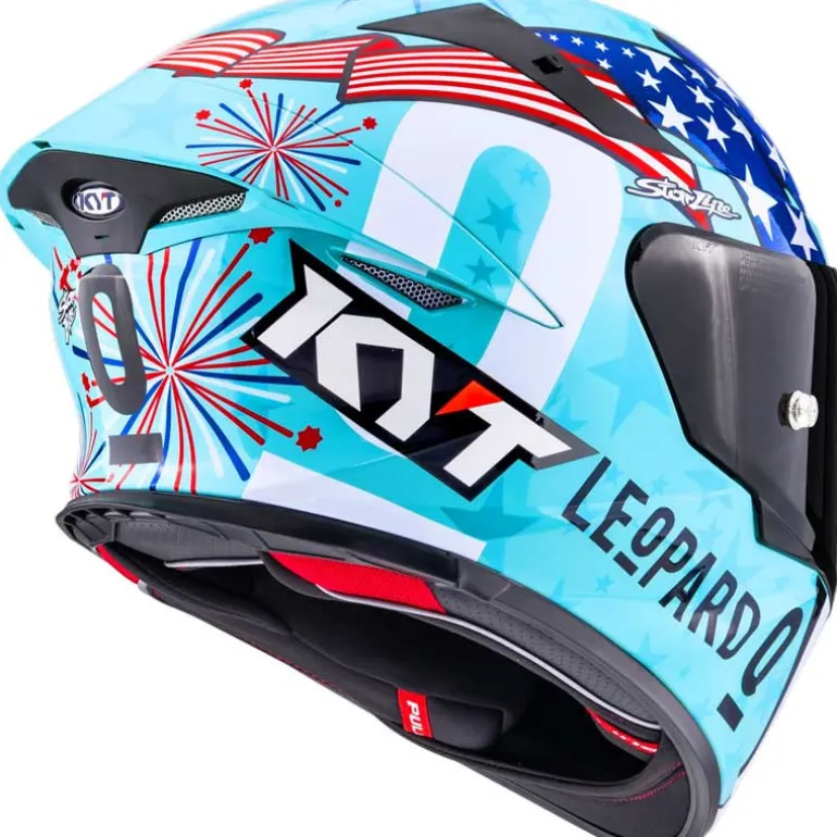 KYT TT-REVO Leopard Americas Replica Helmet