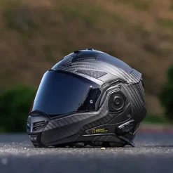 LS2 Advant X Carbon Helmet with Cardo 4X Bluetooth