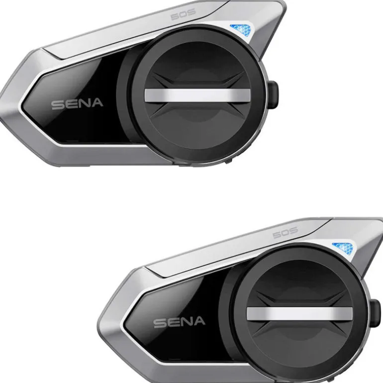Sena 50S HD Motorcycle Bluetooth Communication System - Dual Pack