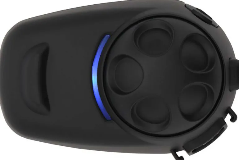 Sena SPH10H-FM Bluetooth Headset and Intercom with FM Tuner for Half Helmets - Single Pack