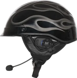 Sena SPH10H-FM Bluetooth Headset and Intercom with FM Tuner for Half Helmets - Single Pack