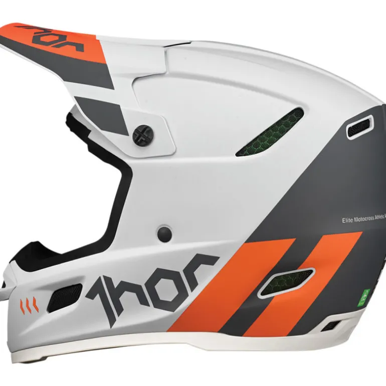 Thor Reflex Cube Helmet Grey/Orange Medium