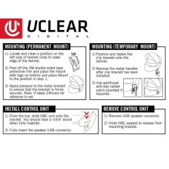 UCLEAR Temporary Mounting Clip for Audio Systems